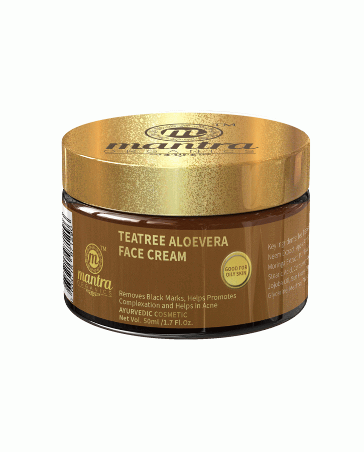 Tea tree Aloevera Face Cream For Remove Black Marks & Skin Lightening 