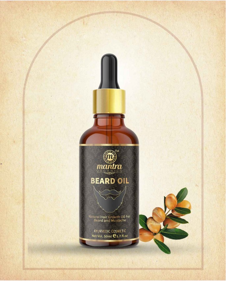 BEARD OIL FOR NATURAL MOUSTACHE & BEARD HAIR GROWTH