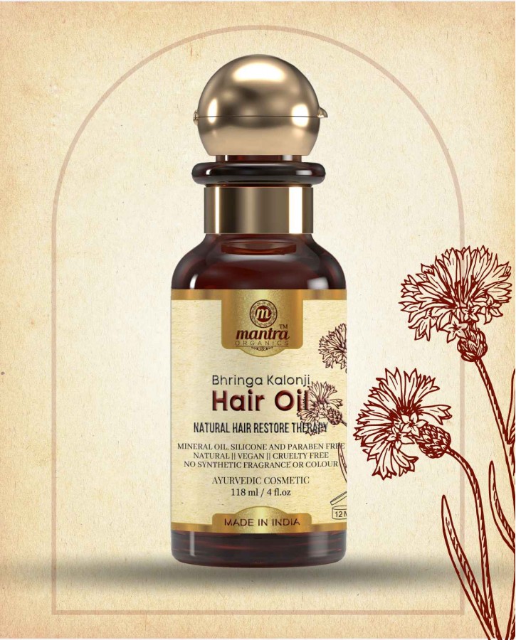 BRINGA-KALONJI HAIR OIL WITH 27 HERBALS FOR HAIR GROWTH & HAIR FALL CONTROL