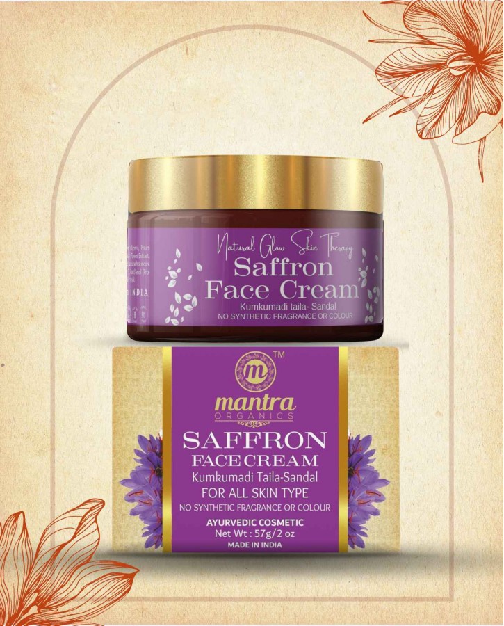 MANTRA SAFFRON FACE CREAM FOR BRIGHTENING SKIN || NATURAL GLOW SKIN THERAPY