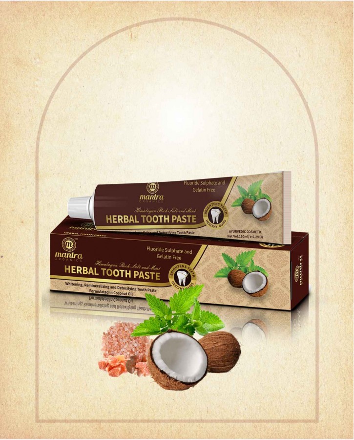 HERBAL TOOTH PASTE FOR WHITENING TEET & FRESHENING BREATH